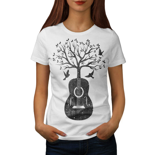 Guitar Music Tree Womens T-Shirt