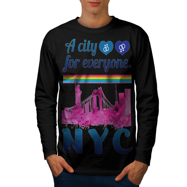 NY City For Everyone Mens Long Sleeve T-Shirt