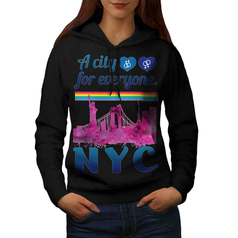 NY City For Everyone Womens Hoodie