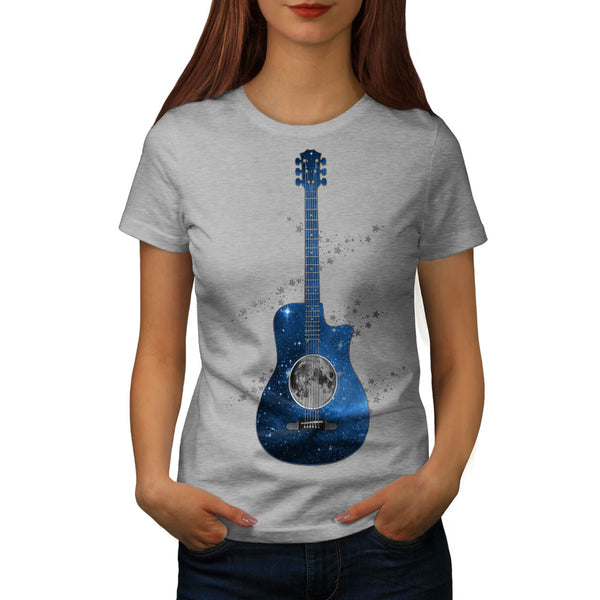 Guitar Planet Earth Womens T-Shirt