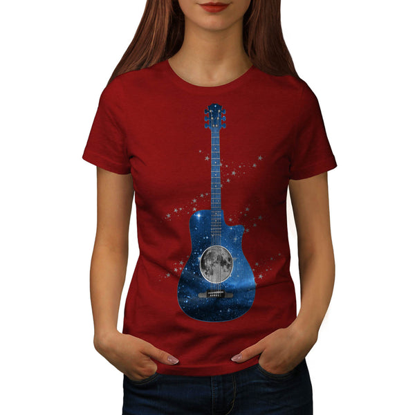 Guitar Planet Earth Womens T-Shirt