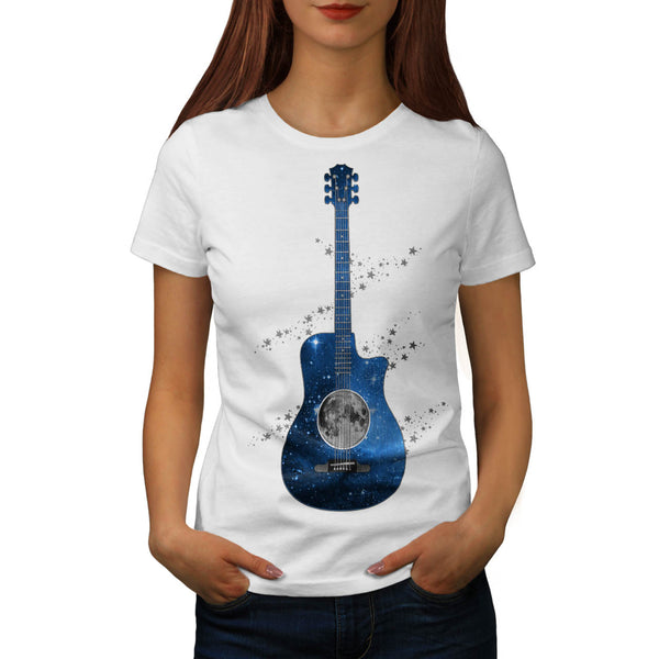 Guitar Planet Earth Womens T-Shirt