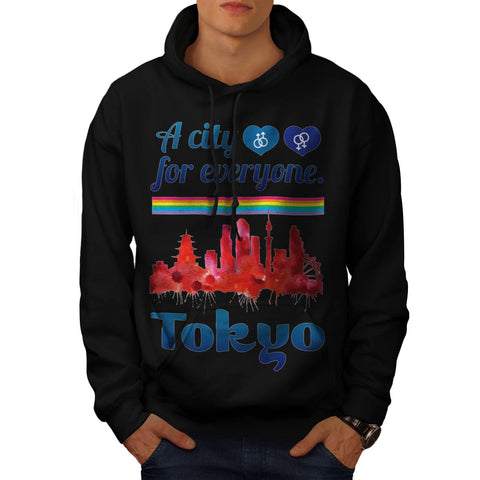 Friendly Tokyo City Mens Hoodie
