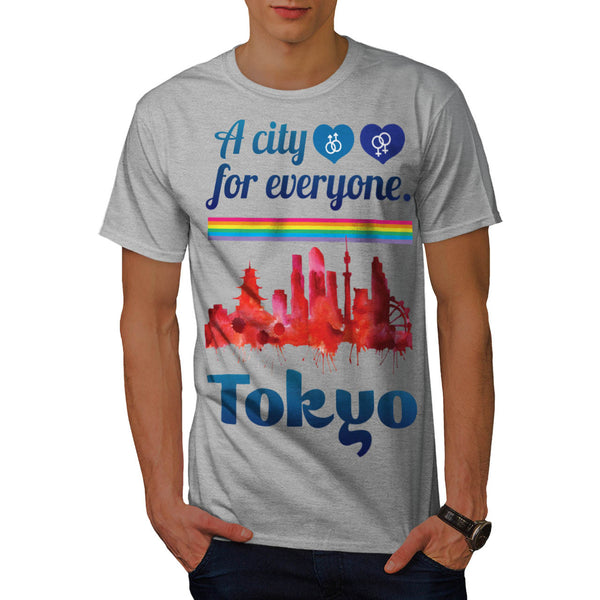 Friendly Tokyo City Mens T-Shirt