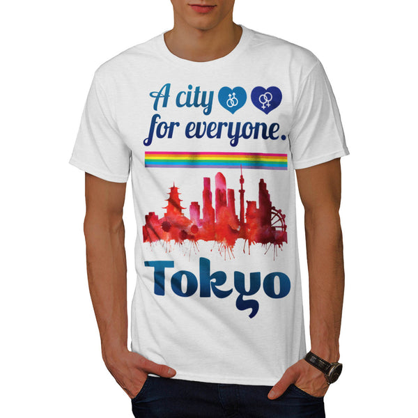 Friendly Tokyo City Mens T-Shirt