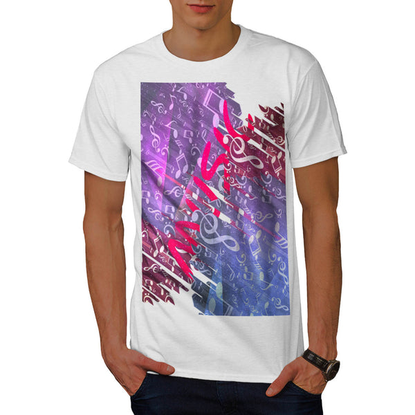 Musical Note Cluster Mens T-Shirt