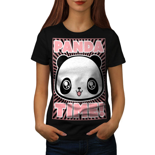 Adorable Panda Time Womens T-Shirt