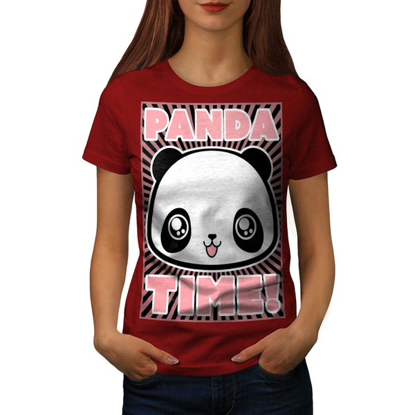 Adorable Panda Time Womens T-Shirt