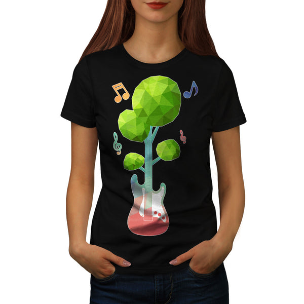 Cosmic Guitar Tree Womens T-Shirt