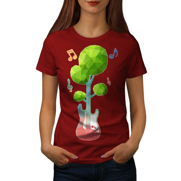 Cosmic Guitar Tree Womens T-Shirt