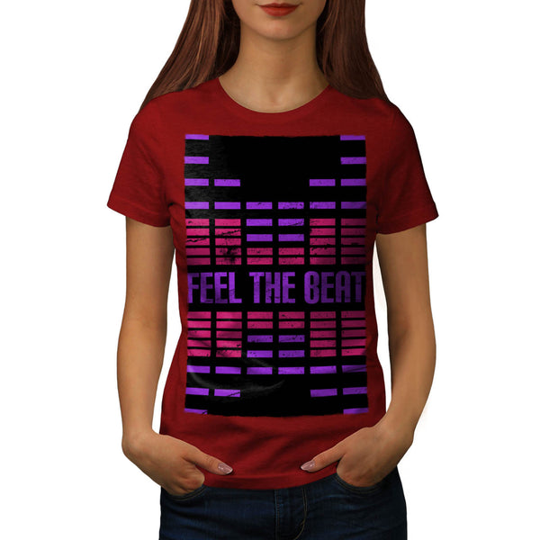 Feel The Beat Rhythm Womens T-Shirt