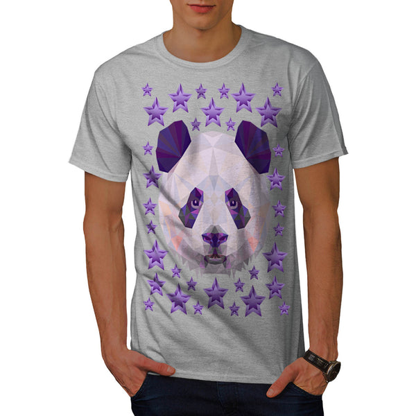 Polygonal Panda Bear Mens T-Shirt