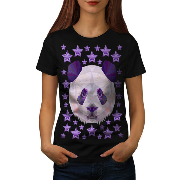 Polygonal Panda Bear Womens T-Shirt