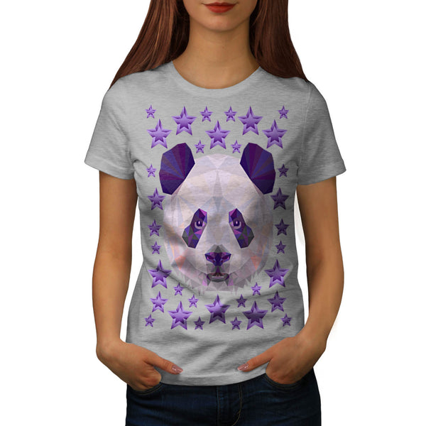 Polygonal Panda Bear Womens T-Shirt