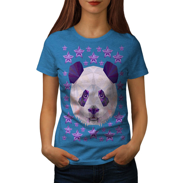 Polygonal Panda Bear Womens T-Shirt