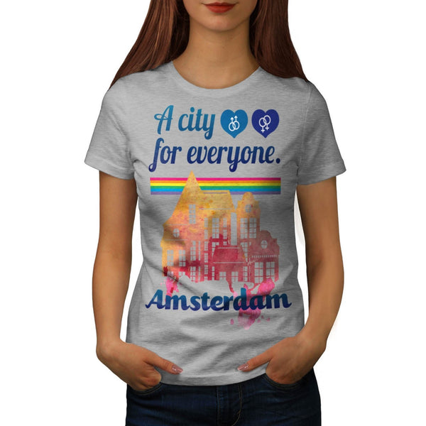 Amsterdam Everyone Womens T-Shirt