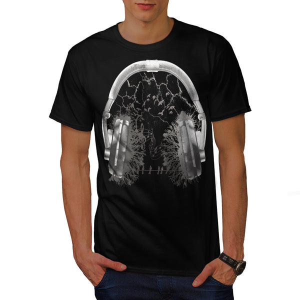 Headphone Forest Mens T-Shirt