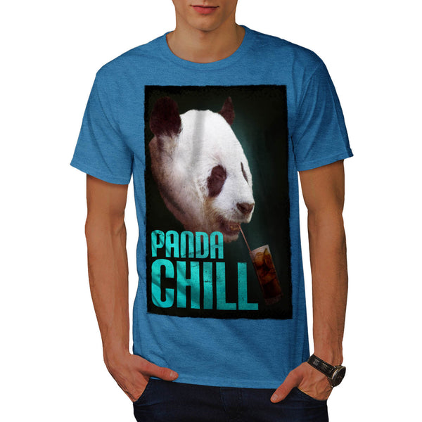 Drinking Panda Chill Mens T-Shirt