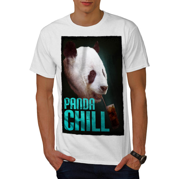 Drinking Panda Chill Mens T-Shirt