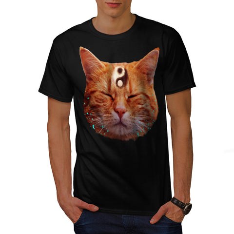 Meditation Zen Cat Mens T-Shirt