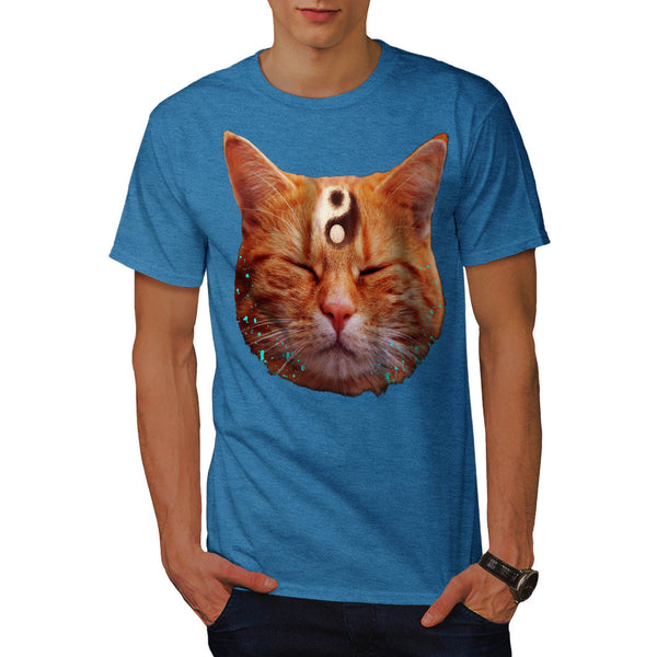 Meditation Zen Cat Mens T-Shirt