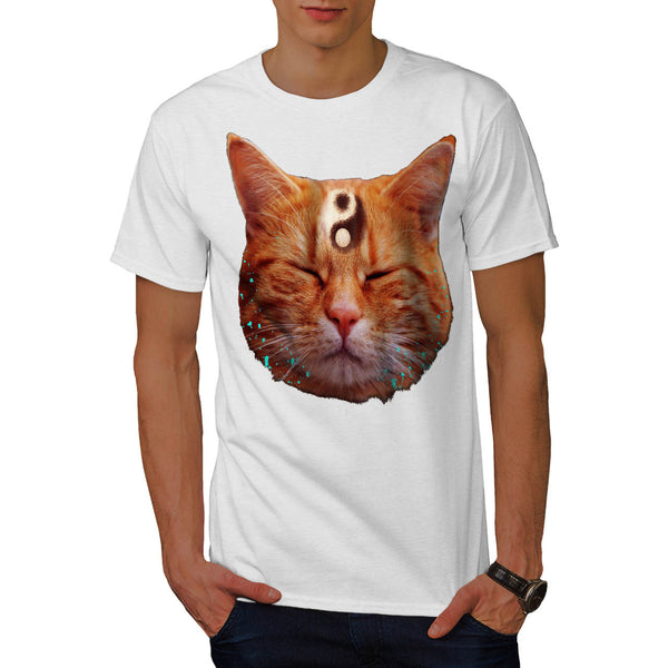 Meditation Zen Cat Mens T-Shirt