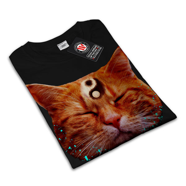 Meditation Zen Cat Womens T-Shirt