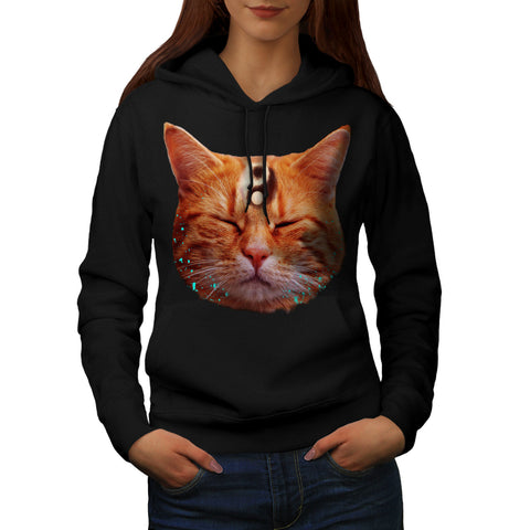 Meditation Zen Cat Womens Hoodie