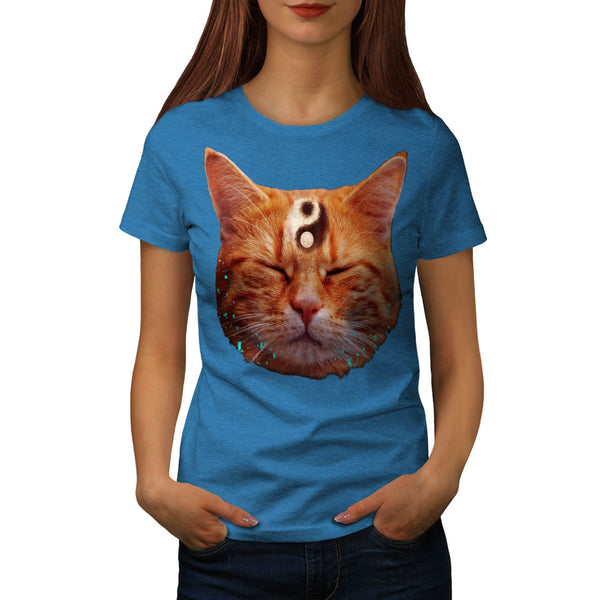 Meditation Zen Cat Womens T-Shirt