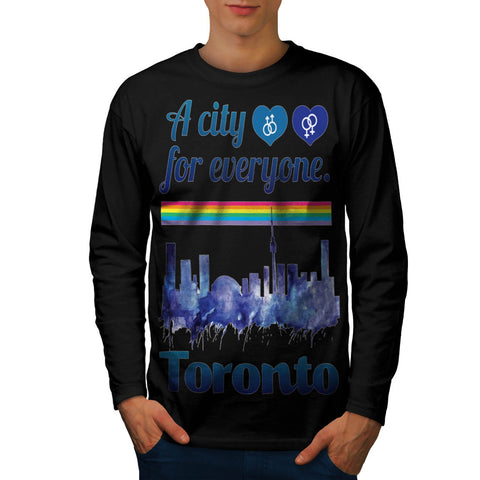 Friendly Toronto City Mens Long Sleeve T-Shirt