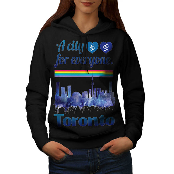 Friendly Toronto City Womens Hoodie