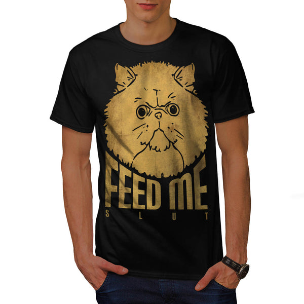 Hungry Kitty Anger Mens T-Shirt