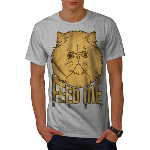 Hungry Kitty Anger Mens T-Shirt