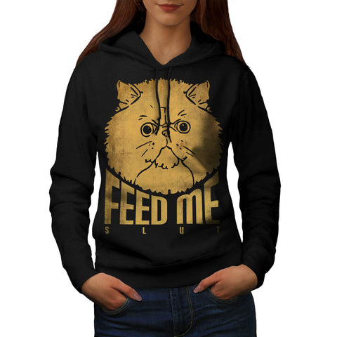 Hungry Kitty Anger Womens Hoodie