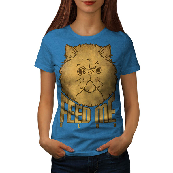 Hungry Kitty Anger Womens T-Shirt