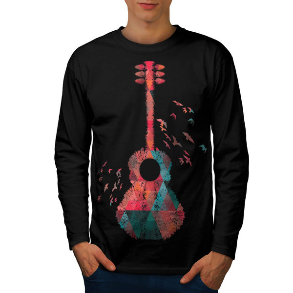 Guitar Sound Flight Mens Long Sleeve T-Shirt