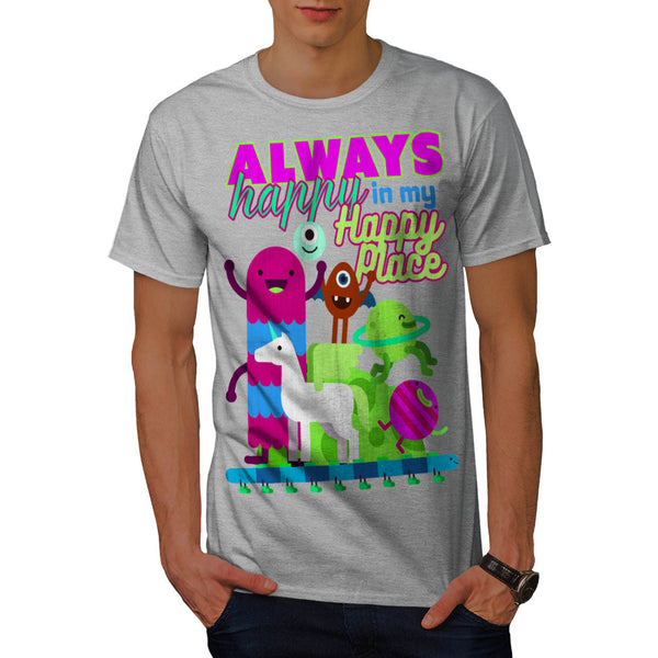 Always Happy Place Mens T-Shirt