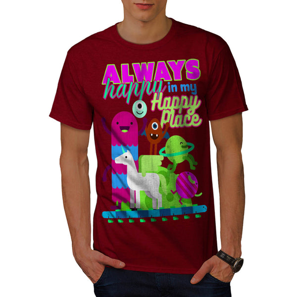 Always Happy Place Mens T-Shirt