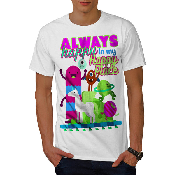 Always Happy Place Mens T-Shirt