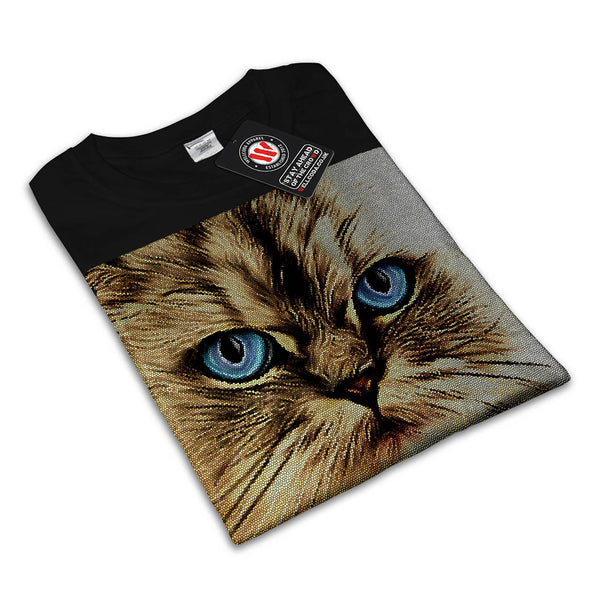 Serious Kitty Cat Womens T-Shirt