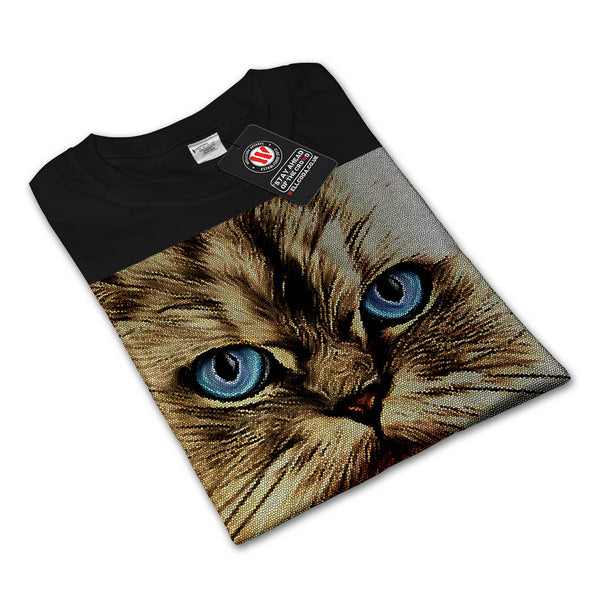 Serious Kitty Cat Mens Long Sleeve T-Shirt