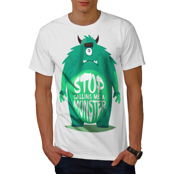 Sad Monster Buddy Mens T-Shirt