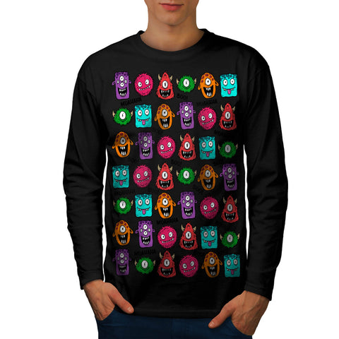 Freaky Beast Laugh Mens Long Sleeve T-Shirt