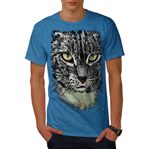 Hunting Cat Danger Mens T-Shirt