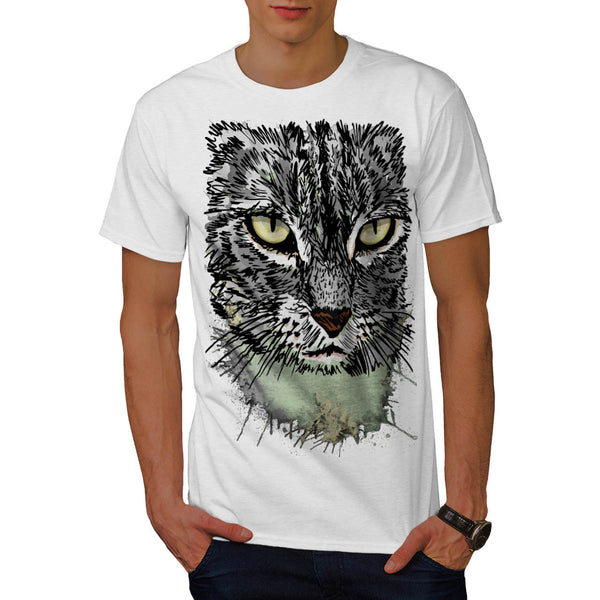 Hunting Cat Danger Mens T-Shirt