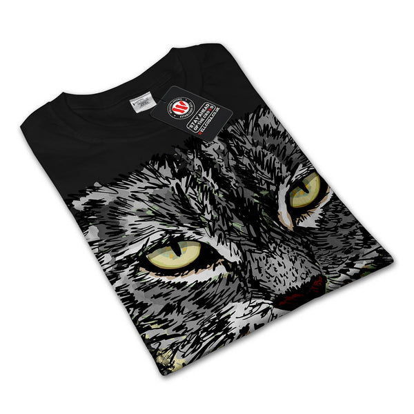 Hunting Cat Danger Mens Long Sleeve T-Shirt