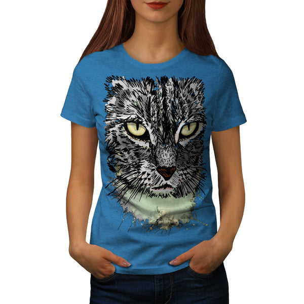 Hunting Cat Danger Womens T-Shirt