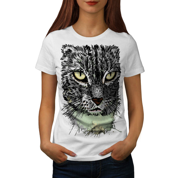 Hunting Cat Danger Womens T-Shirt