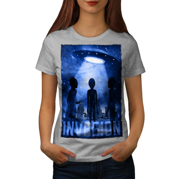 Space Beast Invasion Womens T-Shirt