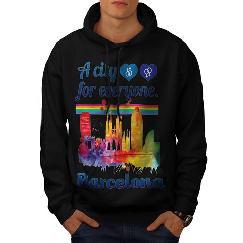 Friendly Barcelona Mens Hoodie